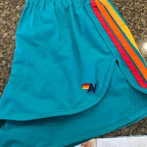 Aviator Nation 5 Stripe Antigua/Rainbow Board Shorts